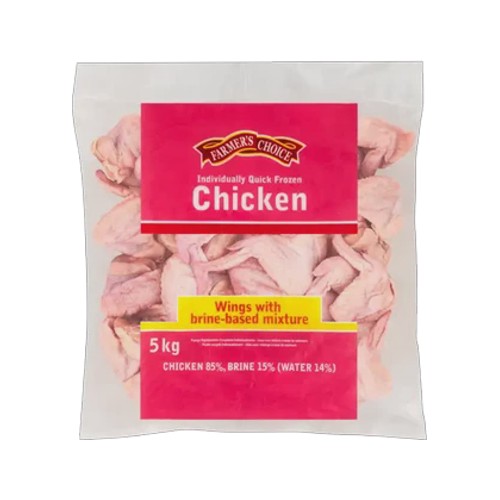farmers choice frozen chicken wings in brine 5kg
