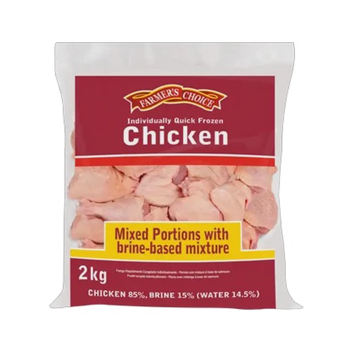 farmers choice mixed portions frozen chicken 2kg