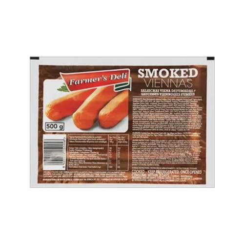 Farmers Deli Smoked Viennas Pack 500g