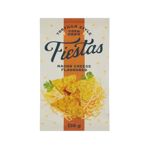 Fiestas Nachos Cheese Flavoured Tortilla Style Corn Chips 150g