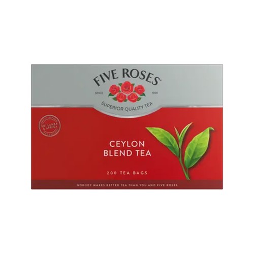 five roses ceylon blend tagless tea bags 200 pack