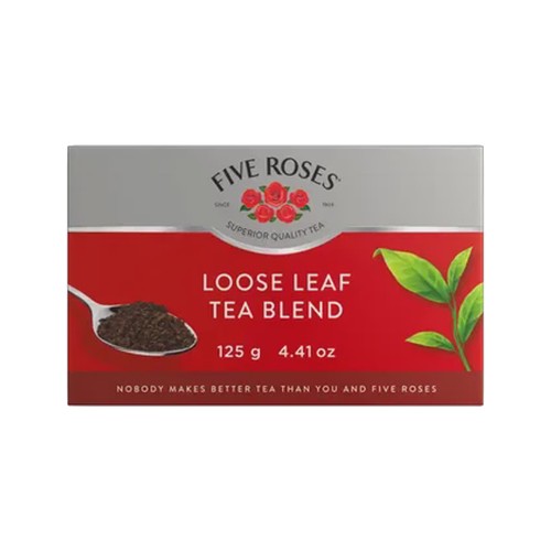 five roses loose leaf tea blend 125g