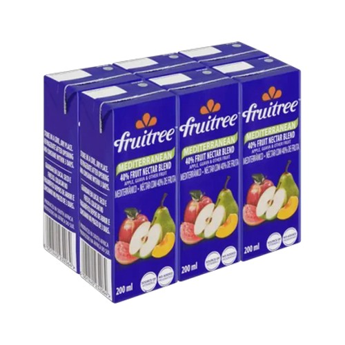 Fruitree Mediterranean 40 Fruit Nectar Blend 6 x 200ml