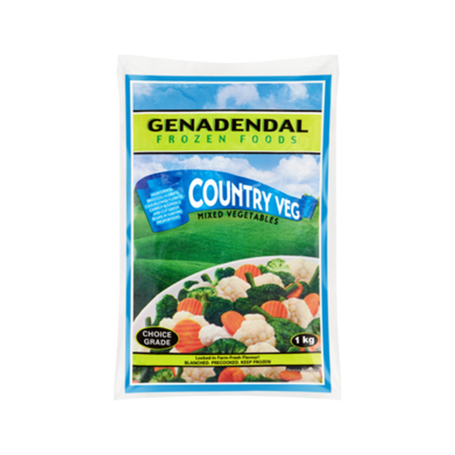Genadendal Frozen Foods Frozen Country Veg Mixed Vegetables 1kg