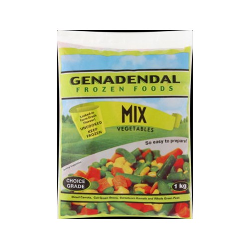 Genadendal Frozen Foods Mixed Vegetables Bag 1kg