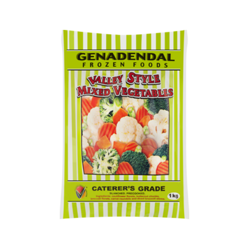 Genadendal Frozen Foods Valley Style Mixed Vegetables 1kg