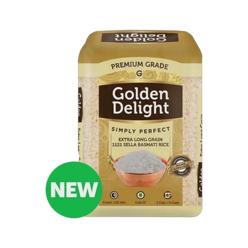 golden delight extra long grain 1121 sella basmati rice 2kg