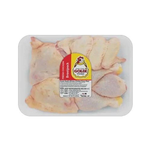 goldi chicken fresh braai pack chicken 700g - 1000g