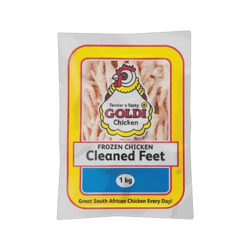 goldi chicken frozen cleaned chicken feet 1kg