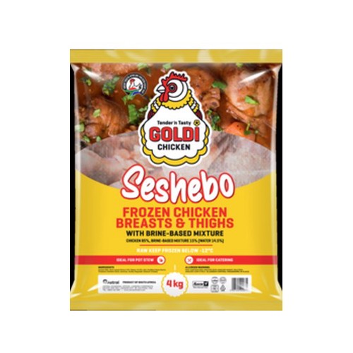 Goldi Seshebo Frozen Chicken Breast & Thighs 4kg