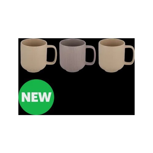 hamilton ribbed coffee mug 350ml colour may vary