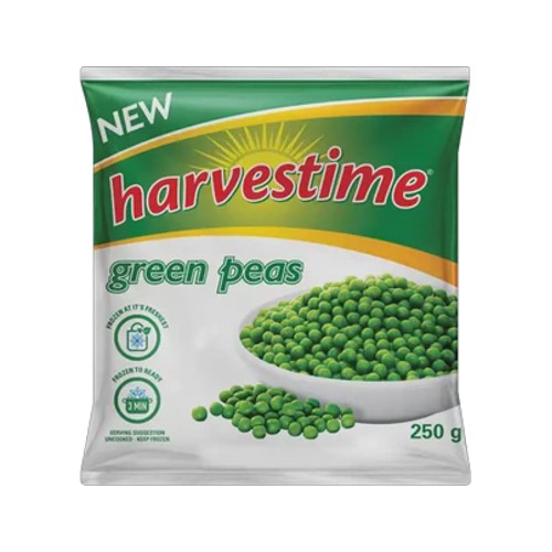 harvestime frozen peas 250g