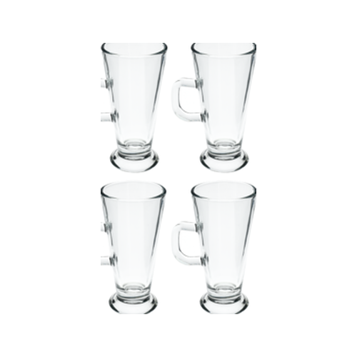 Hot Chocolate Coffee Tyme Glass 4 Piece