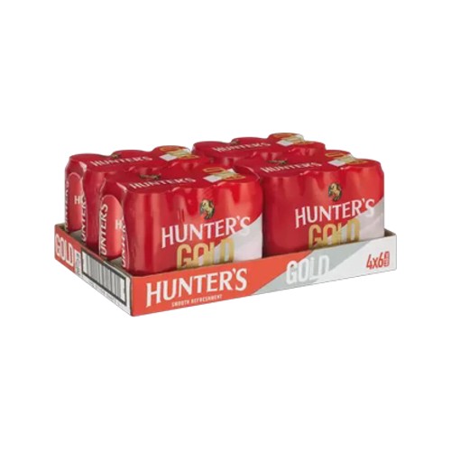 hunters gold cider cans 24 x 440ml