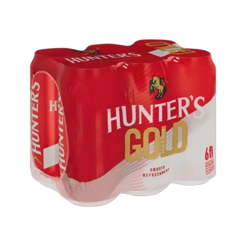 hunters gold cider cans 6 x 440ml
