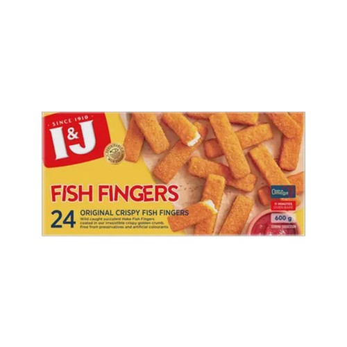 i&j frozen original crispy fish fingers 600g