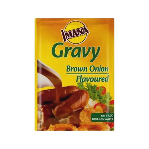imana brown onion flavoured instant gravy 34g