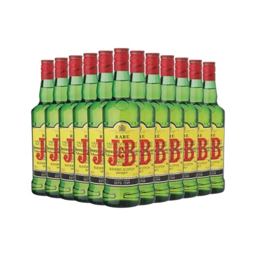 J&b Rare Blended Scotch Whisky Bottles 12 x 750ml
