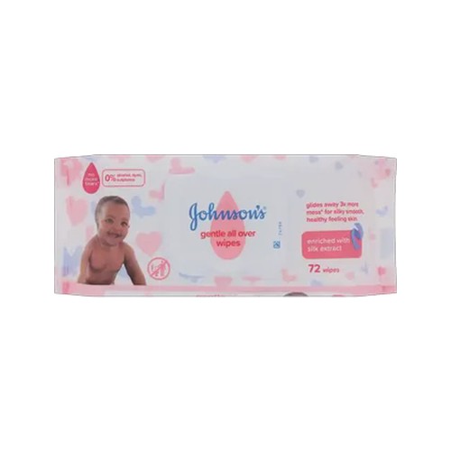 johnsons baby gentle all over wipes 72-pack