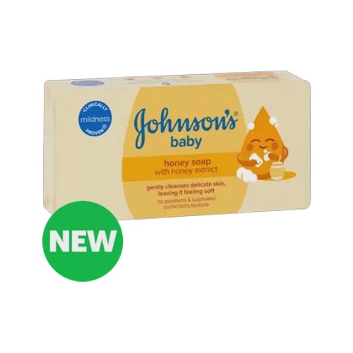 johnsons baby honey soap bar 175g