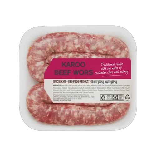 karoo mini beef wors 300g - 400g