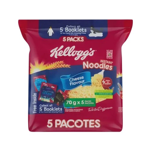 kelloggs cheese flavour instant noodles 5 x 70g