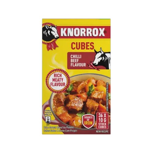 Knorrox Chilli Beef Flavoured Stock Cubes 36 x 10g