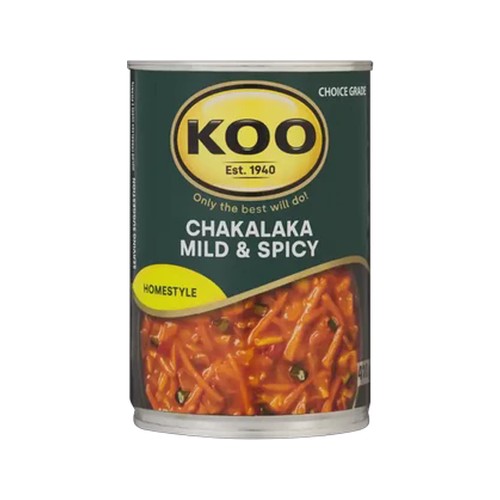 koo mild & spicy chakalaka can 410g