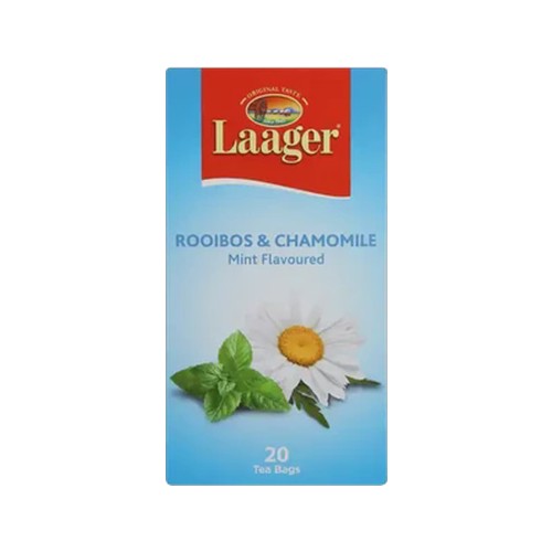laager mint flavoured rooibos & chamomile tea bags 20 pack