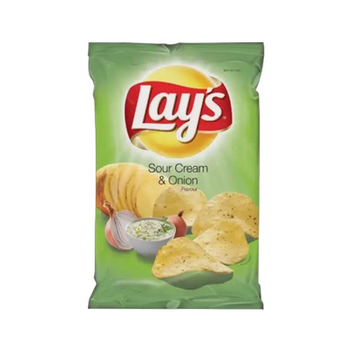 lays sour cream & onion potato chips 36g
