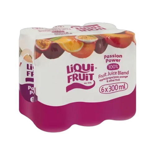Liqui Fruit Passion Power 100 Fruit Juice Blend 6 x 300ml