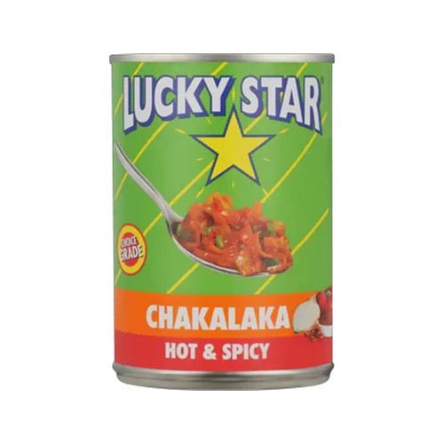 lucky star hot & spicy chakalaka 410g