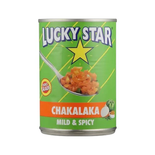 lucky star mild & spicy chakalaka 410g