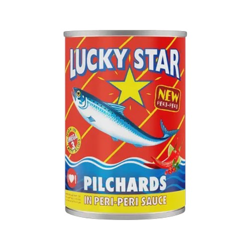 lucky star pilchards in peri-peri sauce 400g