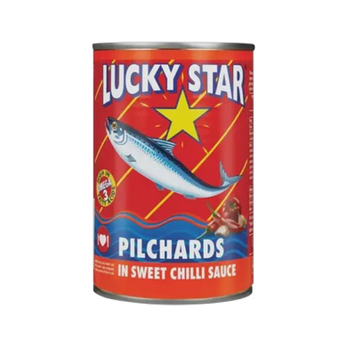 lucky star pilchards in sweet chilli sauce 400g