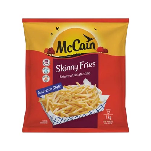 mccain frozen skinny fries potato chips 1kg