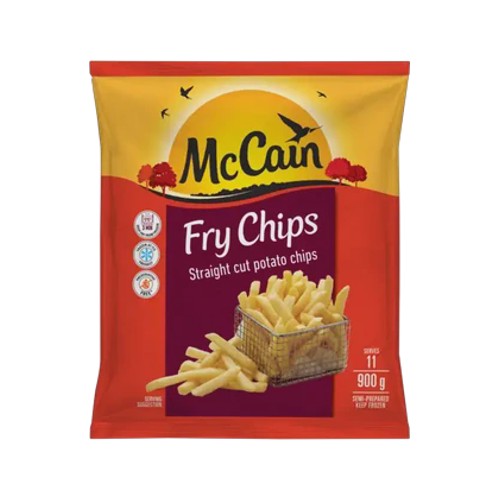 mccain frozen straight cut fry chips 900g