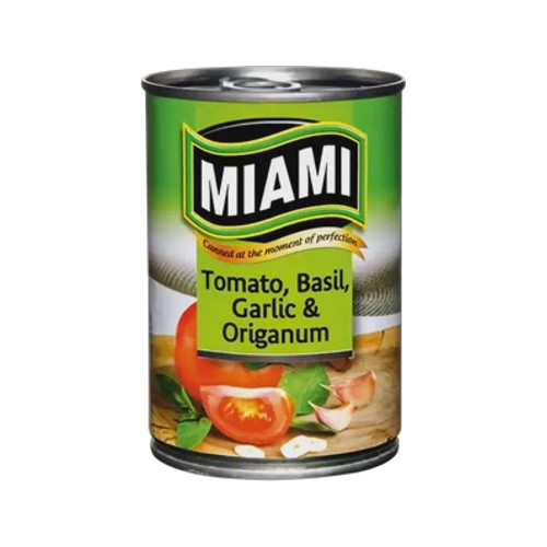 miami diced tomato basil garlic & origanum can 410g