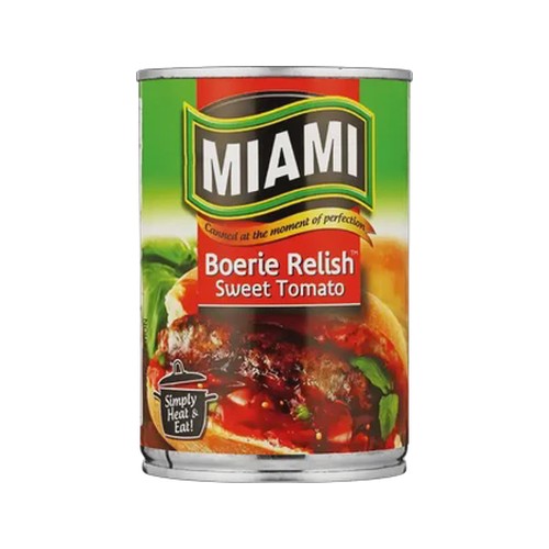 miami sweet tomato boerie relish 450g