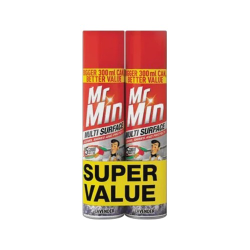 Mr Min Lavender Multi Surface Cleaner Value Pack 2 x 300ml