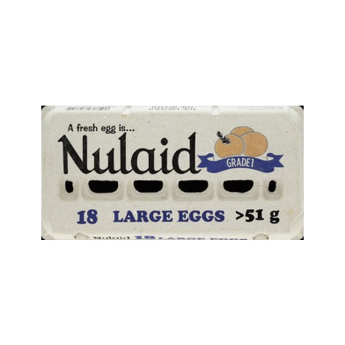 Nulaid Large Eggs 18 Pack