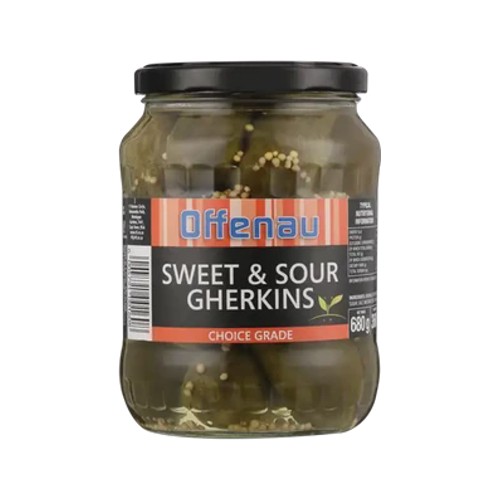 offenau sweet & sour gherkins 680g