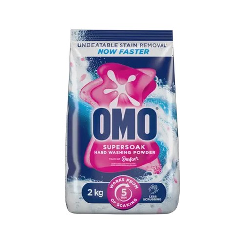 omo supersoak hand washing powder with comfort 2kg