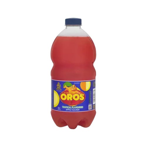 oros tropical flavoured apple squash 2l