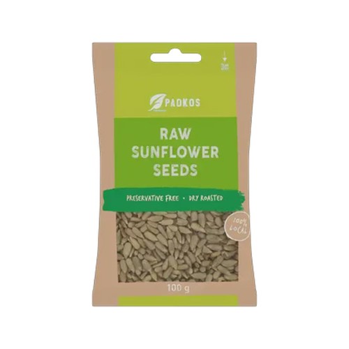 padkos raw sunflower seeds 100g