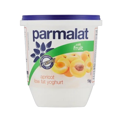 parmalat apricot low fat yoghurt with fruit 1kg