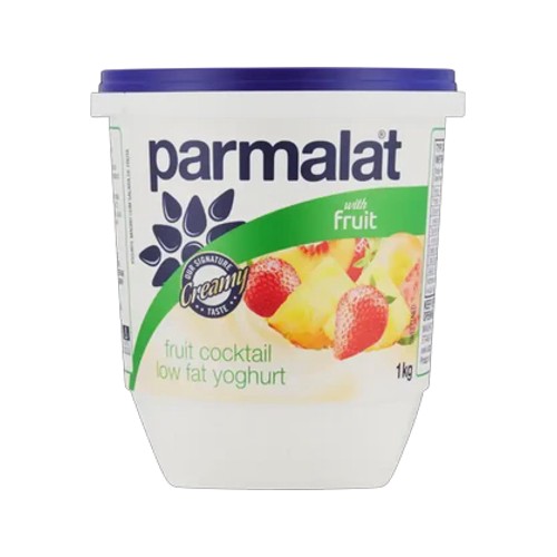 parmalat fruit cocktail low fat yoghurt with fruit 1kg
