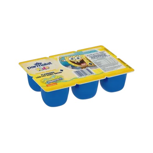 parmalat kids banana custard flavoured low fat dairy snack 6 x 75g