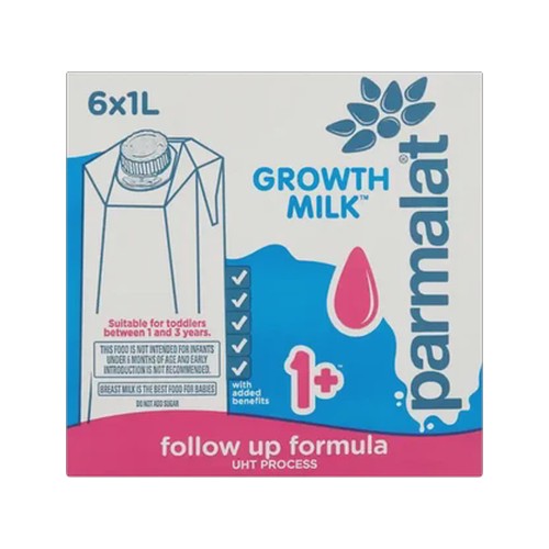 parmalat medium fat growth milk 1 pack 6 x 1l