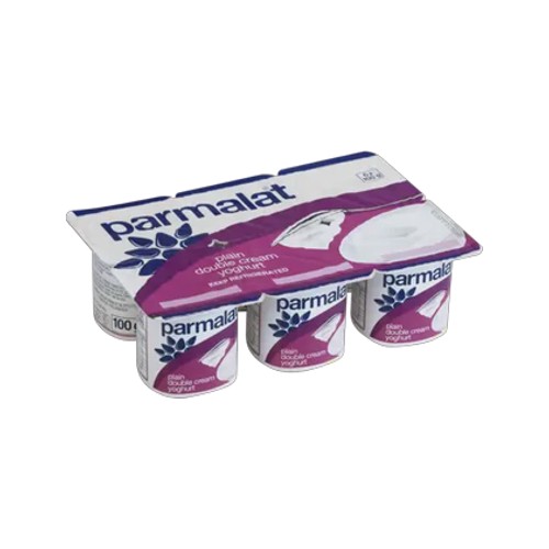 Parmalat Plain Double Cream Yoghurt 6 x 100g